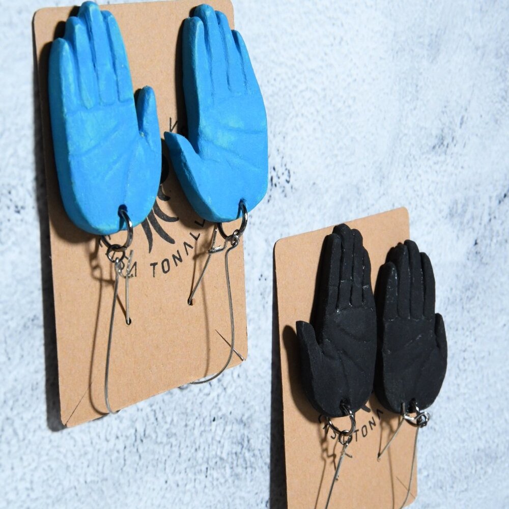 Hand Paper-clay Earrings